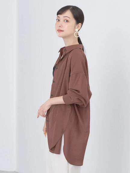 Boyfriend shirt Kanso Sheer Shirt