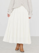 Masumi Satin Pleated Skirt - Bobo Tokyo