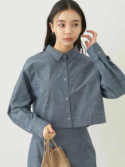 Jaket Kemeja Wanita Reisu Short Shirt Jacket by Bobo Tokyo