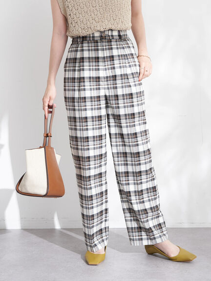 Celana Kulot Kotak-kotak - Zoeter Check Wide Pants