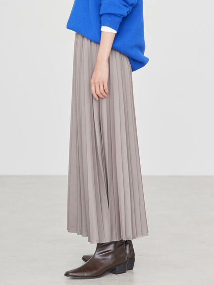 Masumi Satin Pleated Skirt - Bobo Tokyo