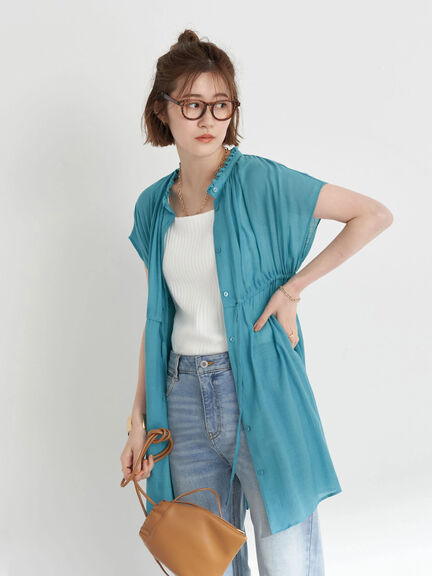 Tunik Cantik Elegan Jirai Short Sleeve French Tunic