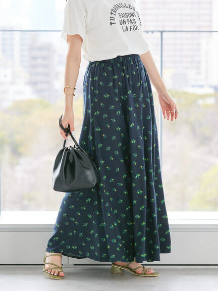 Rok Flare Hibiki Gathered Flare Skirt Bobo Tokyo