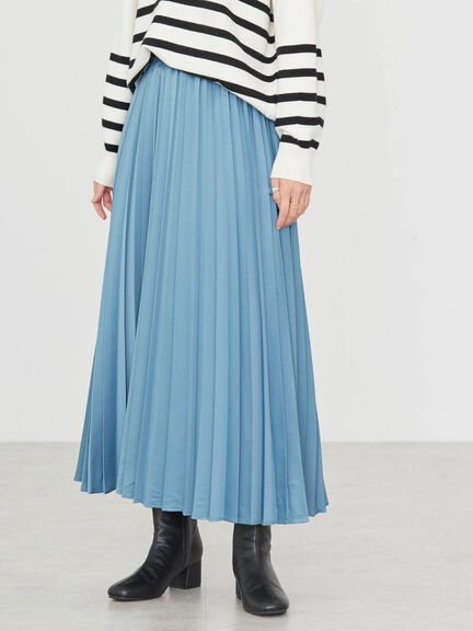 Masumi Satin Pleated Skirt - Bobo Tokyo