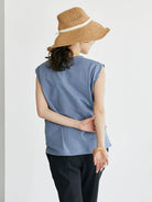 Blouse Tanpa Lengan Cannes French Sleeve Pullover