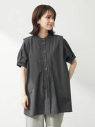 Baju Tunik Kekinian Vincente Front pintuck tunic Bobo Tokyo