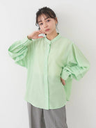 Blouse lengan balon Mofu Volume Sleeve Blouse by Bobo Tokyo