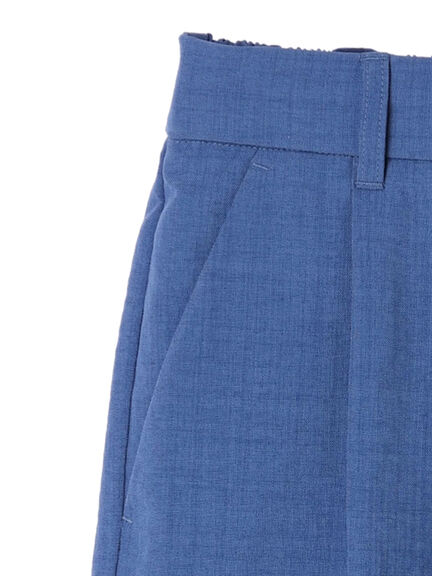 Celana Pendek Wanita Bahan Kain - Sayer Tuck Half Pants