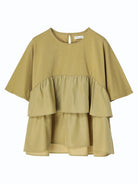 blouse wanita kekinian Kure Back Shank Cut Pullover