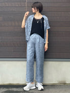 Celana Motif Yamaza Sheer Jacquard Pants Bobo Tokyo